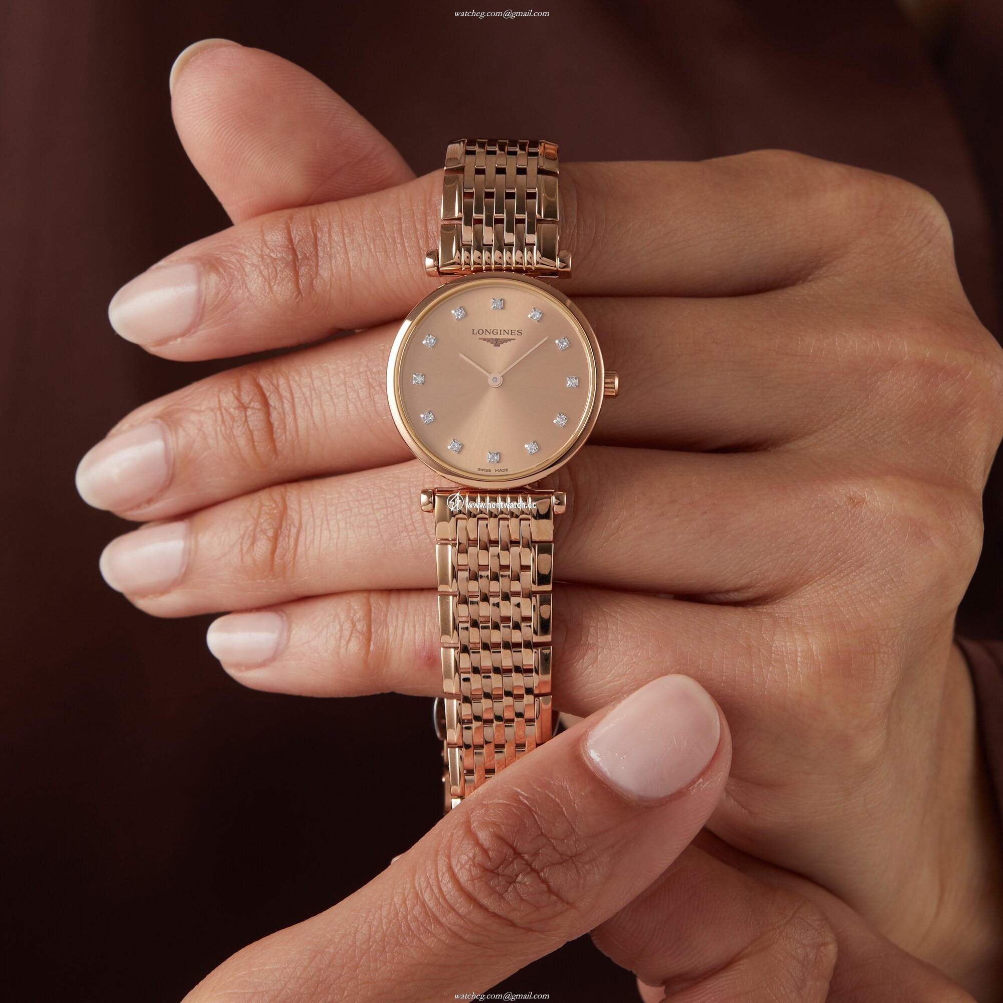 Longines La Grande Classique L42091908 Stainless Steel & PVD Rose Gold Quartz Gold