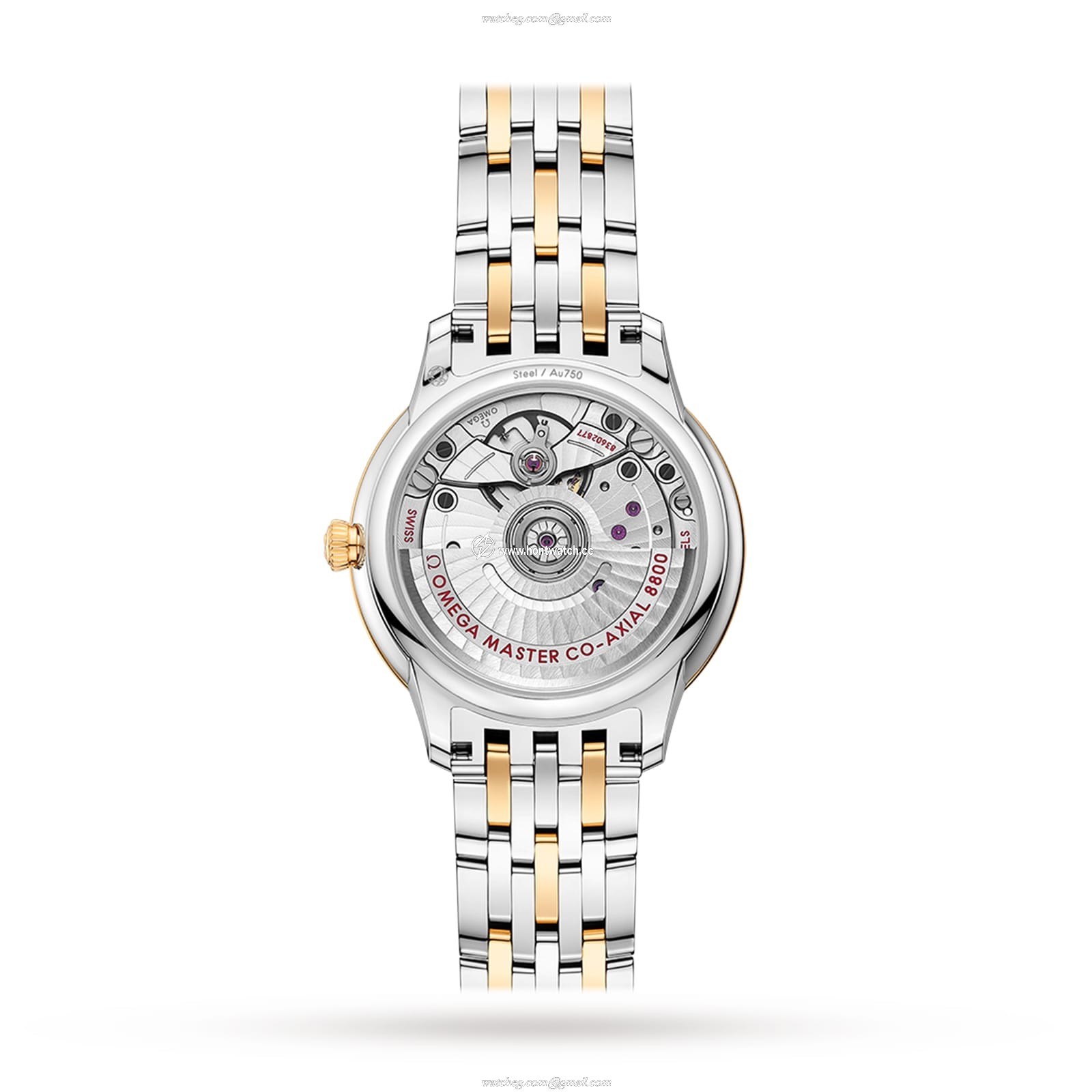 Omega De Ville Prestige O43420342005002 Stainless Steel & 18ct Yellow Gold Automatic Mother of Pearl