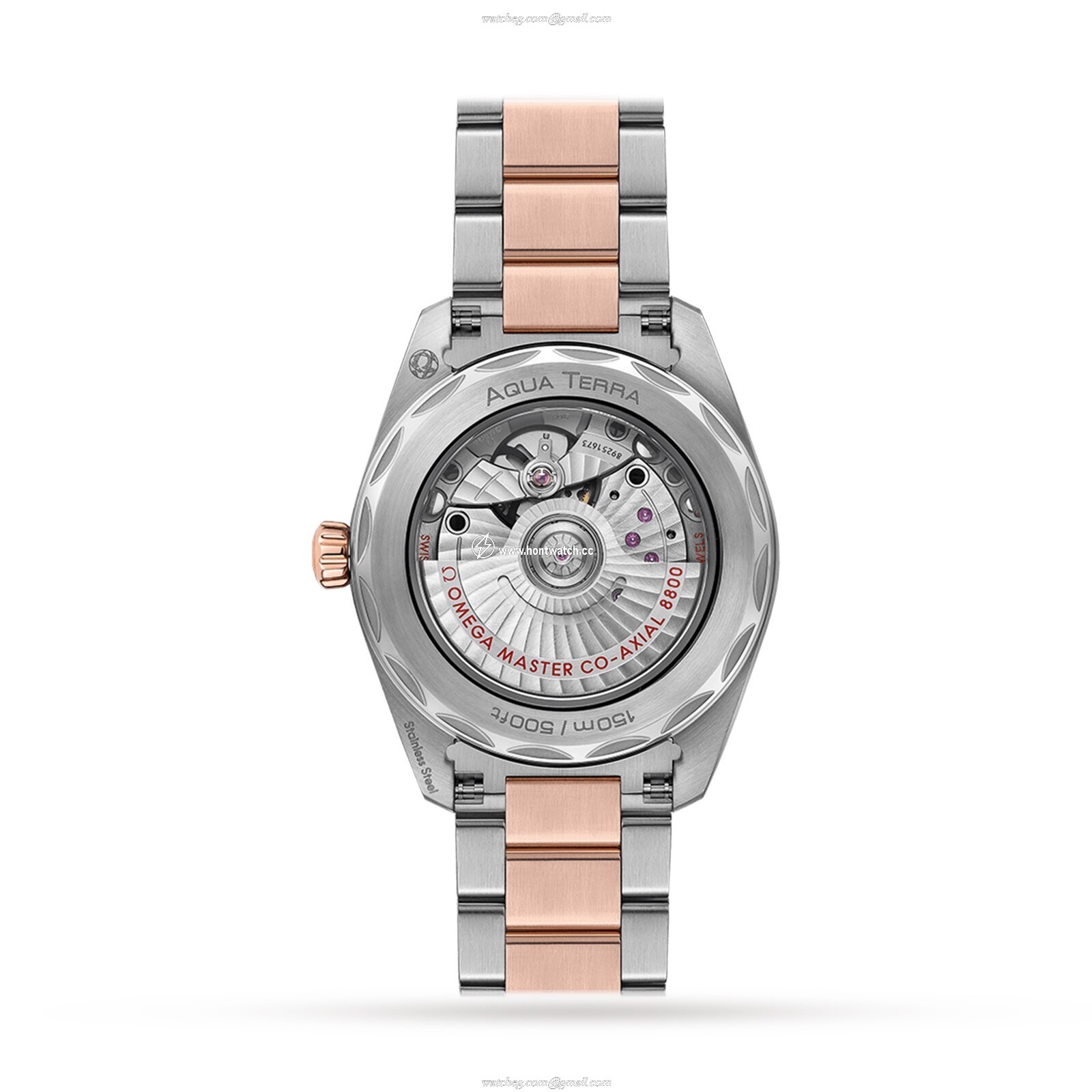 Omega Aquaterra O22020382006001 Stainless Steel & 18ct Rose Gold Automatic Grey