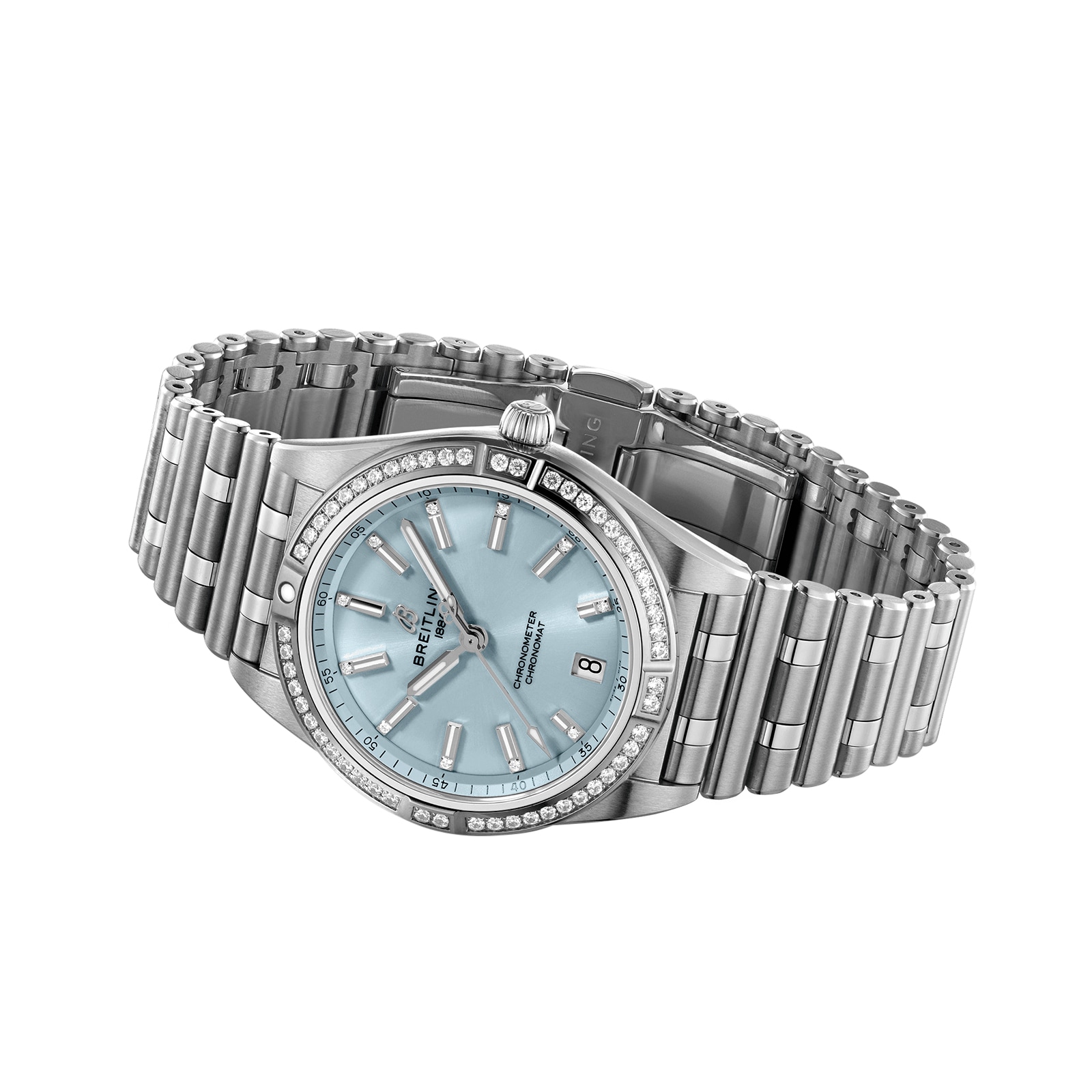 Breitling Chronomat G10380591C1G1 Stainless Steel & 18ct White Gold Automatic Blue