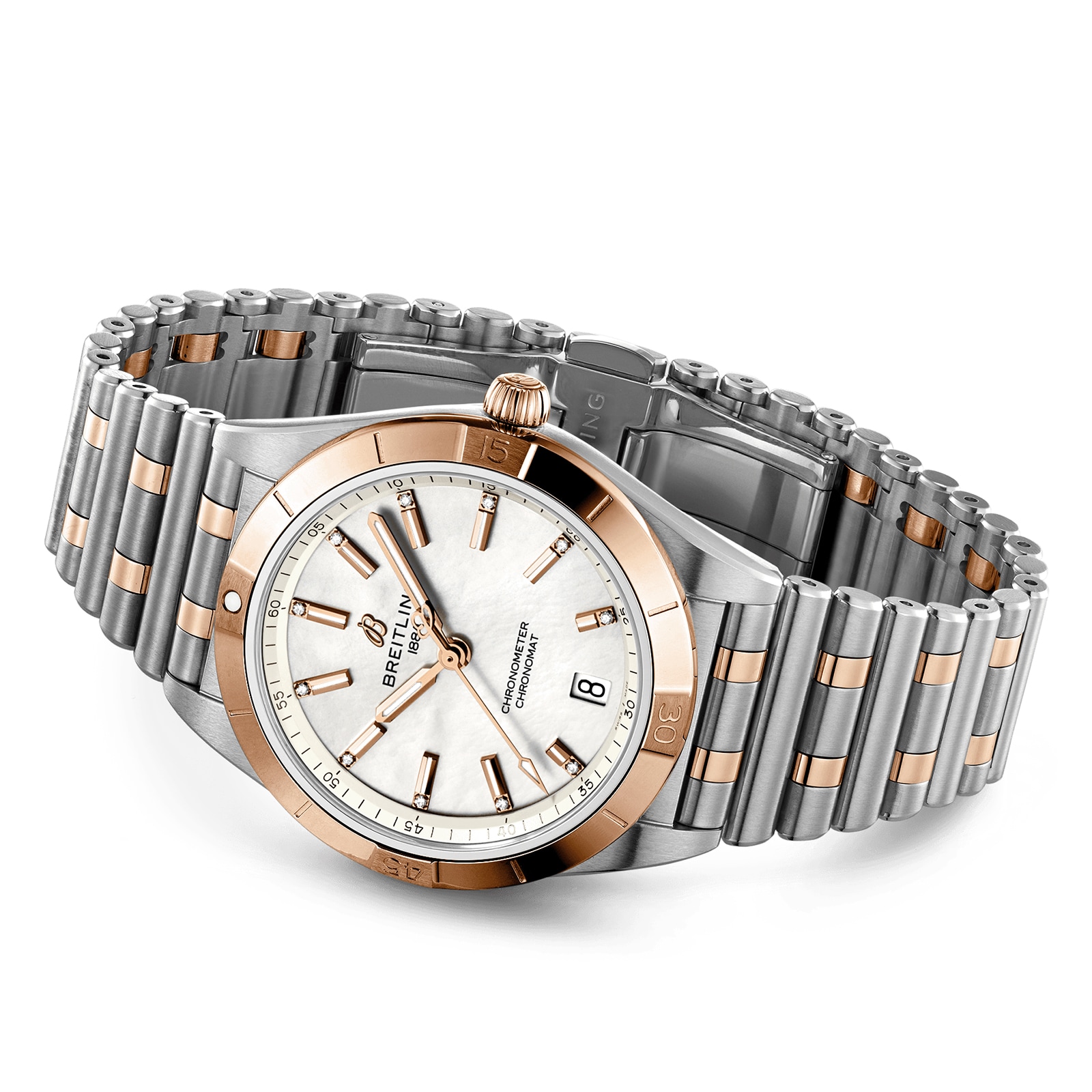 Breitling Chronomat U10380101A2U1 Stainless Steel & 18ct Rose Gold Automatic White