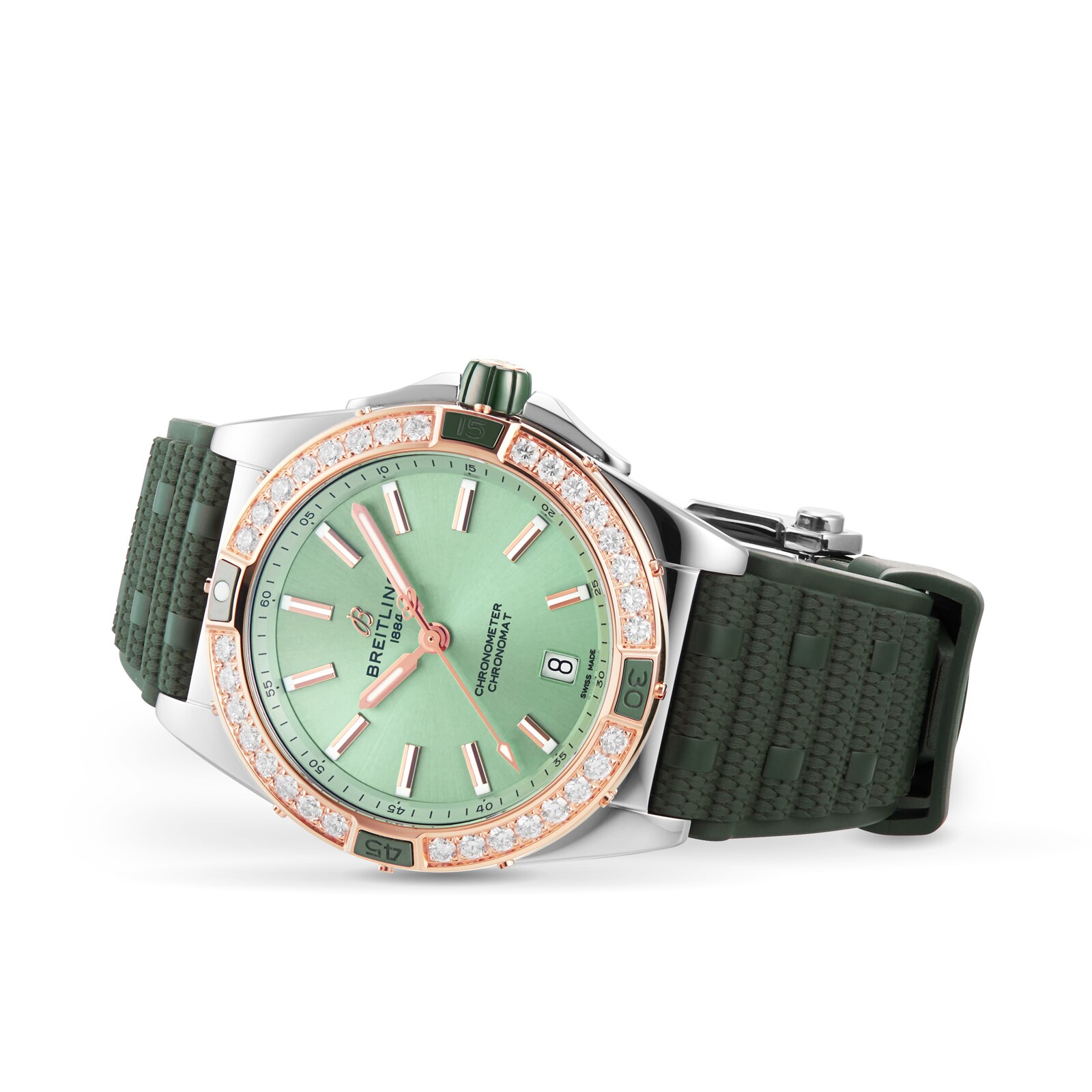 Breitling Chronomat U17356531L1S1 Stainless Steel & 18ct Rose Gold Automatic Green