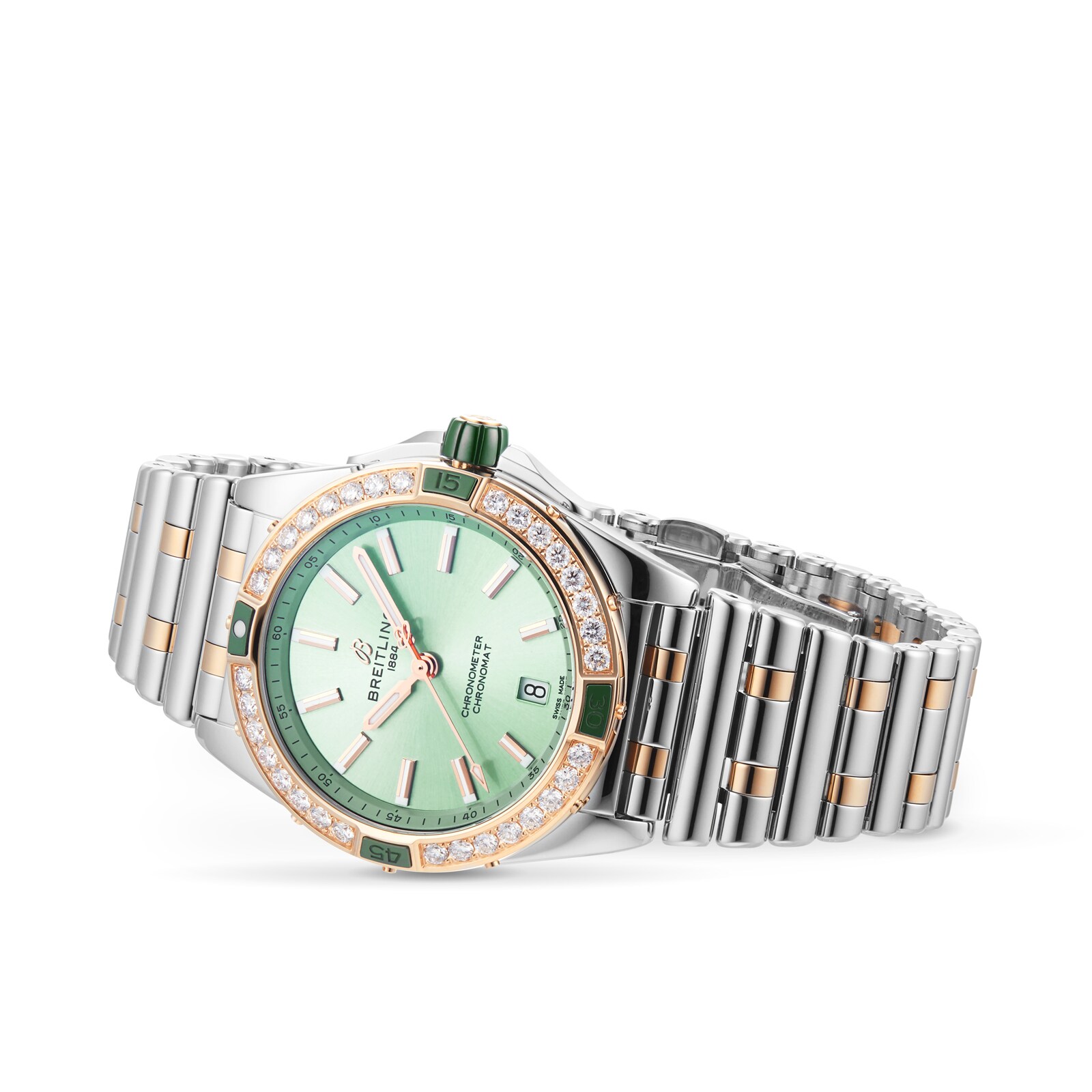 Breitling Chronomat U17356531L1U1 Stainless Steel & 18ct Rose Gold Automatic Green