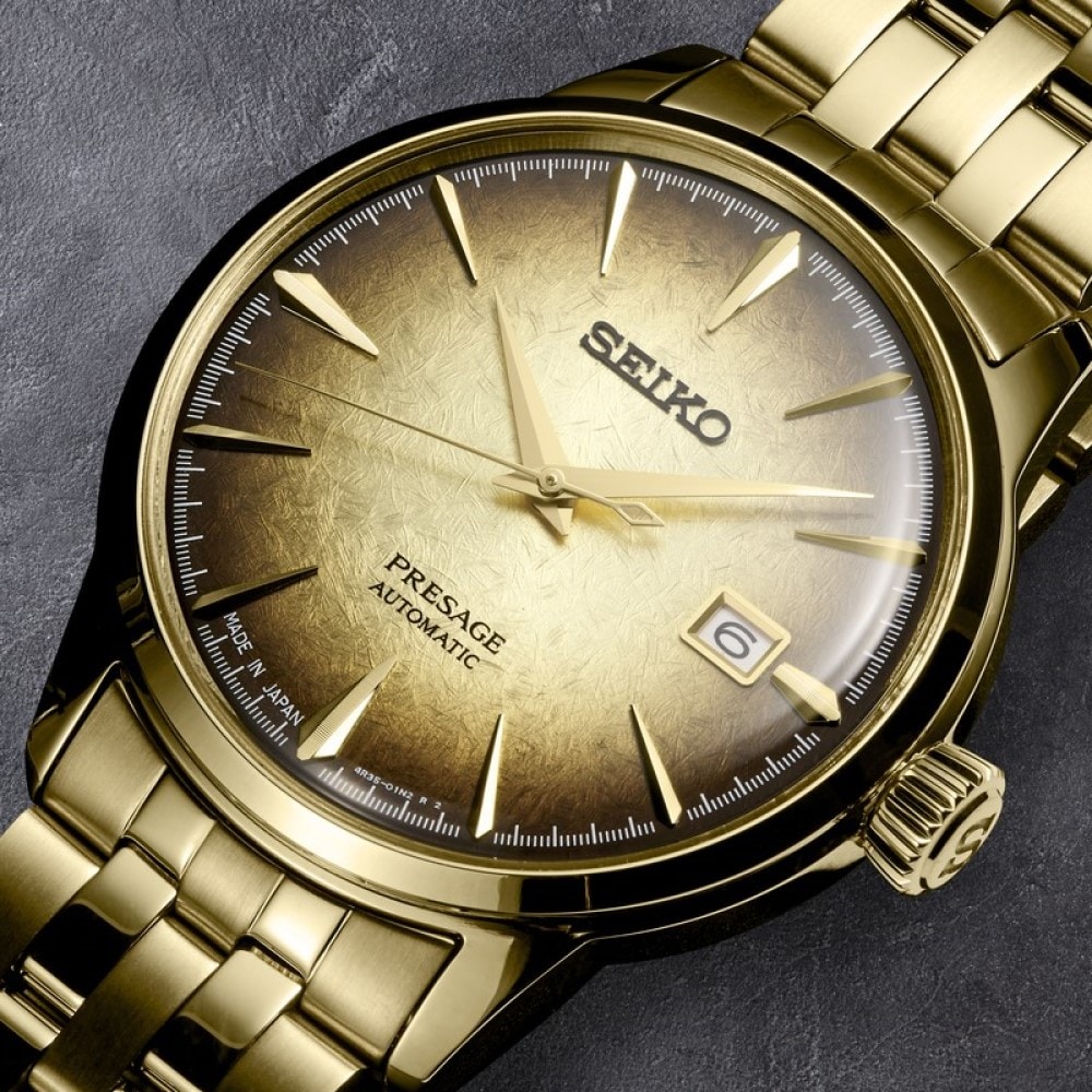 Seiko Seiko Presage SRPK48J1 Stainless Steel & PVD Yellow Gold Automatic Gold