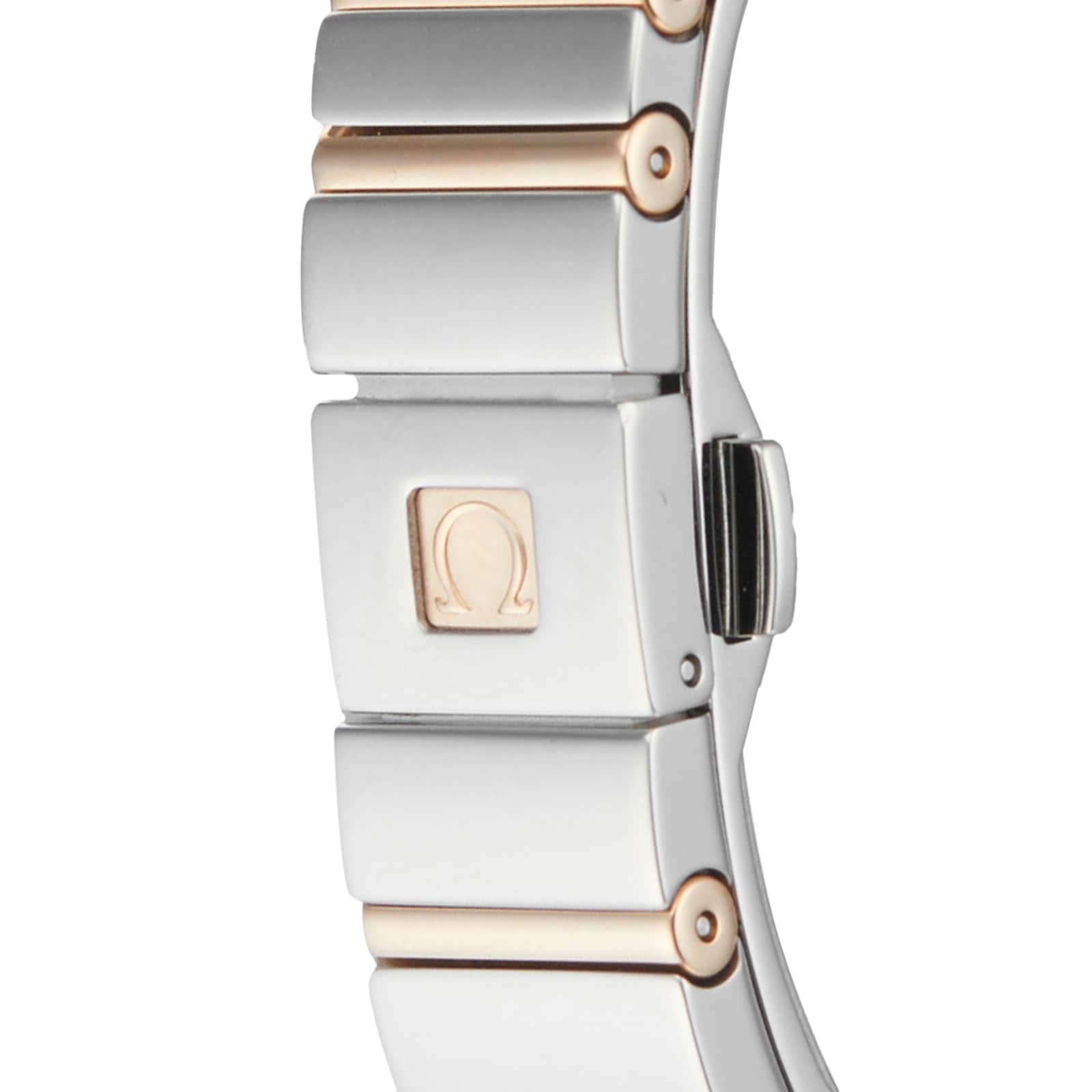 Omega Constellation 123.25.24.60.55.005 Stainless Steel and Rose Gold Quartz Mother of Pearl