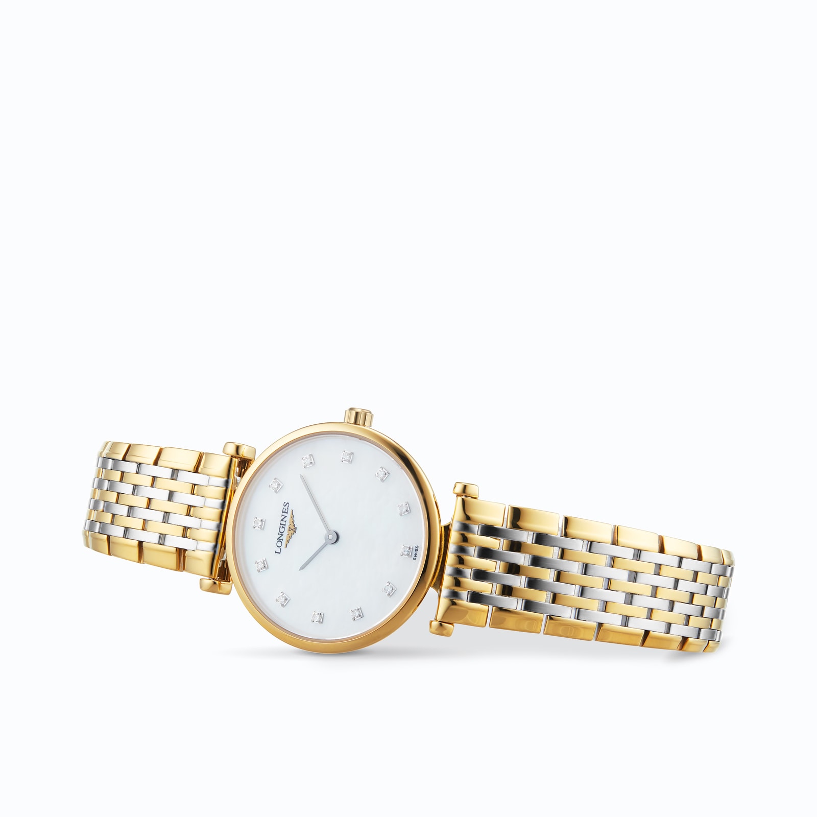 Longines La Grande Classique L42092877 PVD Plating Quartz Mother of Pearl