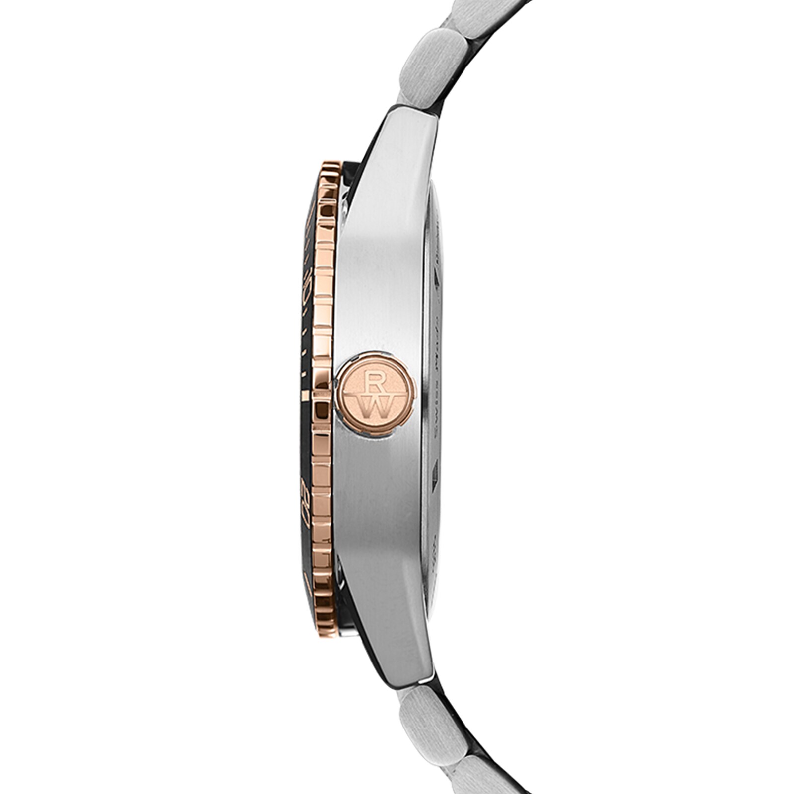 Raymond Weil Freelancer 2775-S51-20051 Stainless Steel & PVD Rose Gold Automatic Black