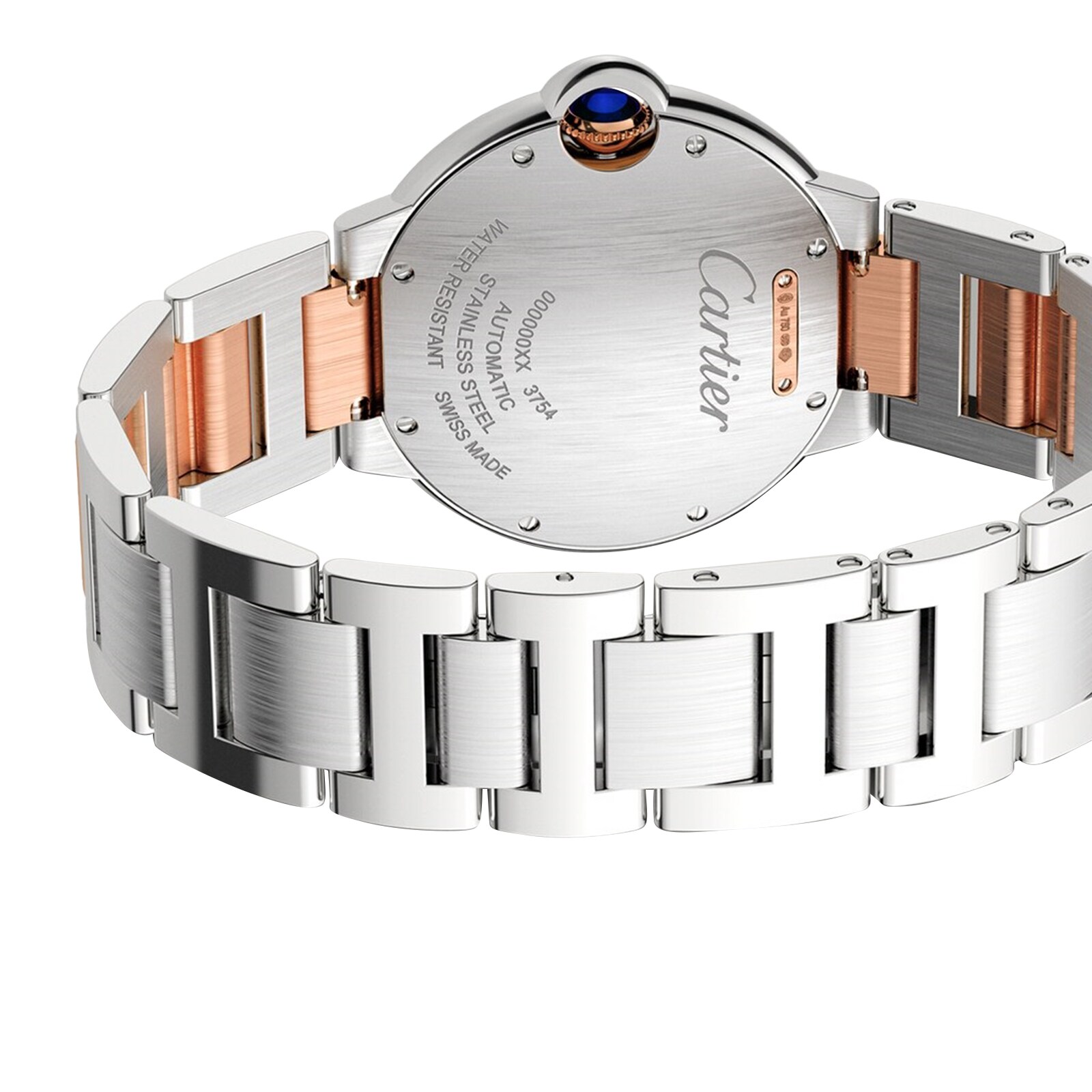 Cartier Ballon Bleu de Cartier W3BB0024 Steel & Rose Gold Automatic Silver