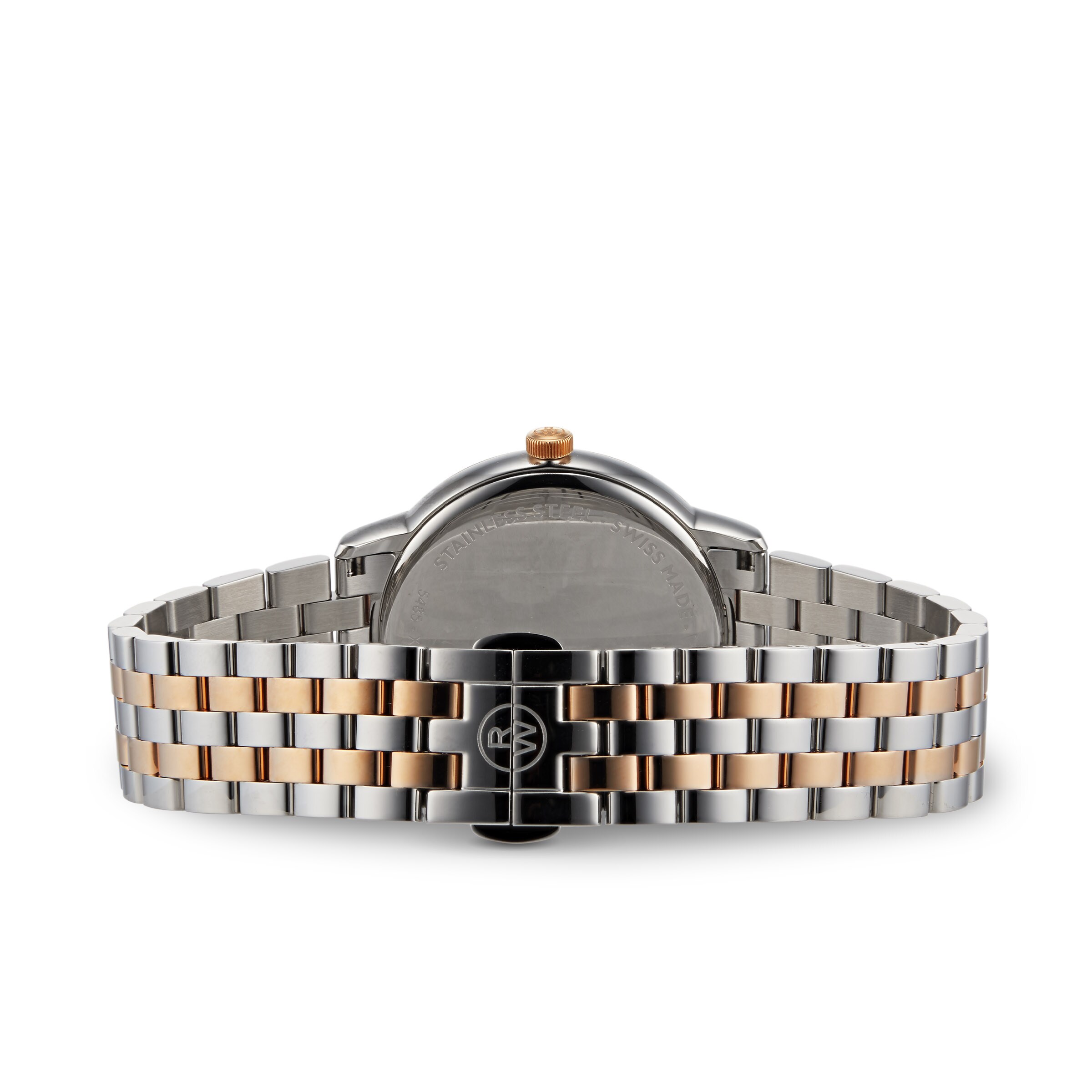 Raymond Weil Toccata 5485-SP5-20001 Stainless Steel & PVD Rose Gold Quartz Black