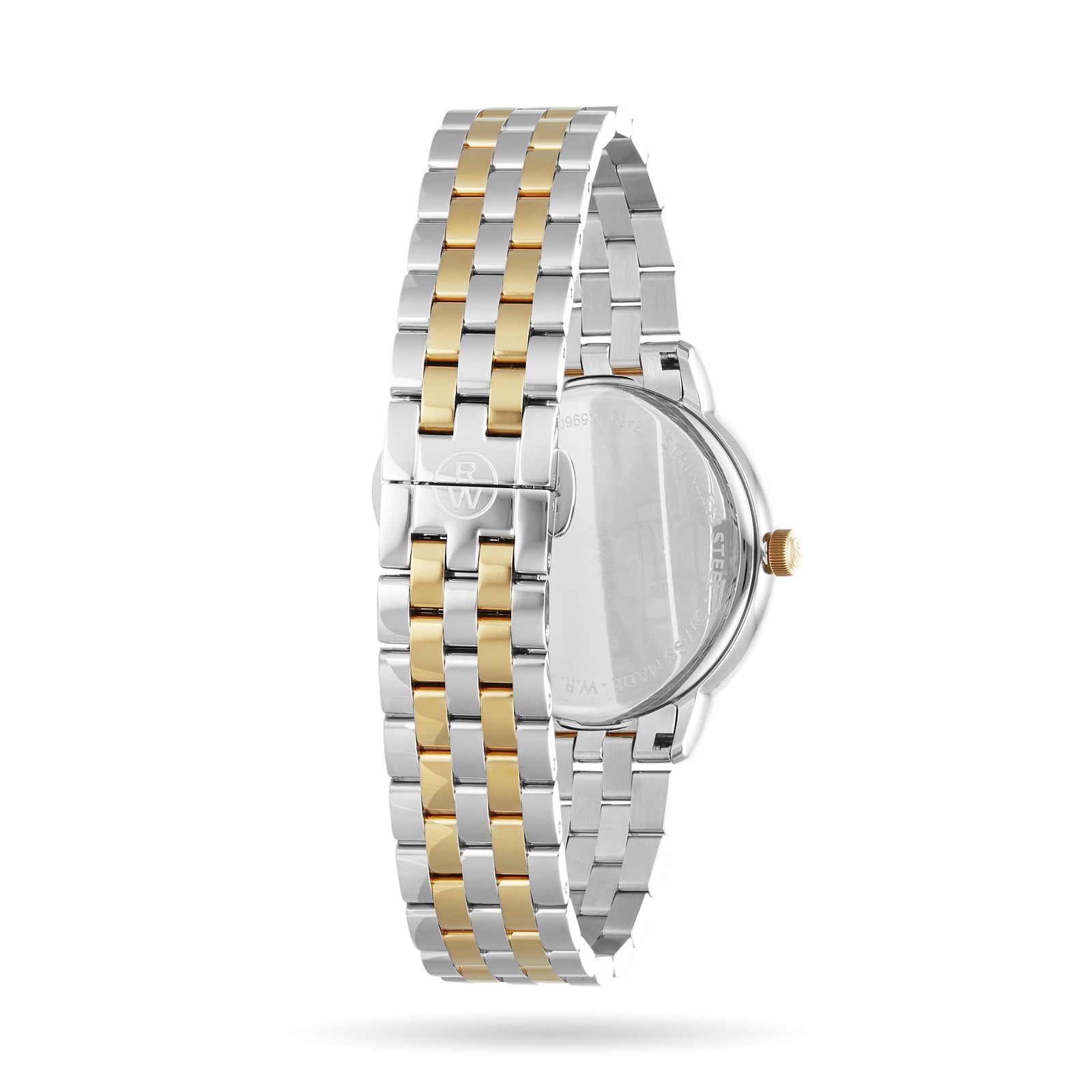 Raymond Weil Toccata 5485-STP-00300 Stainless Steel & PVD Yellow Gold Quartz White