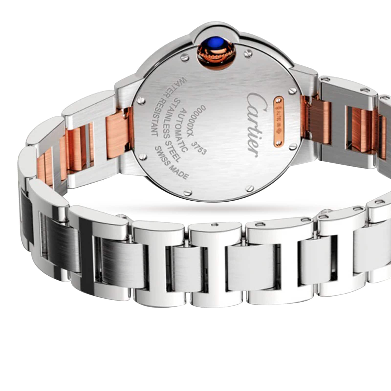 Cartier Ballon Bleu de Cartier W3BB0023 Steel & Rose Gold Automatic Silver