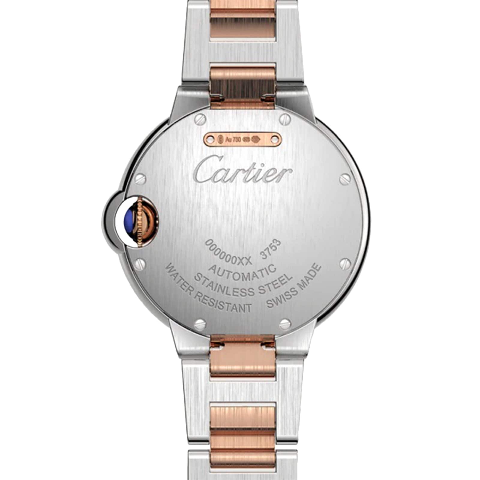 Cartier Ballon Bleu de Cartier W2BB0032 Steel & Rose Gold Automatic Silver