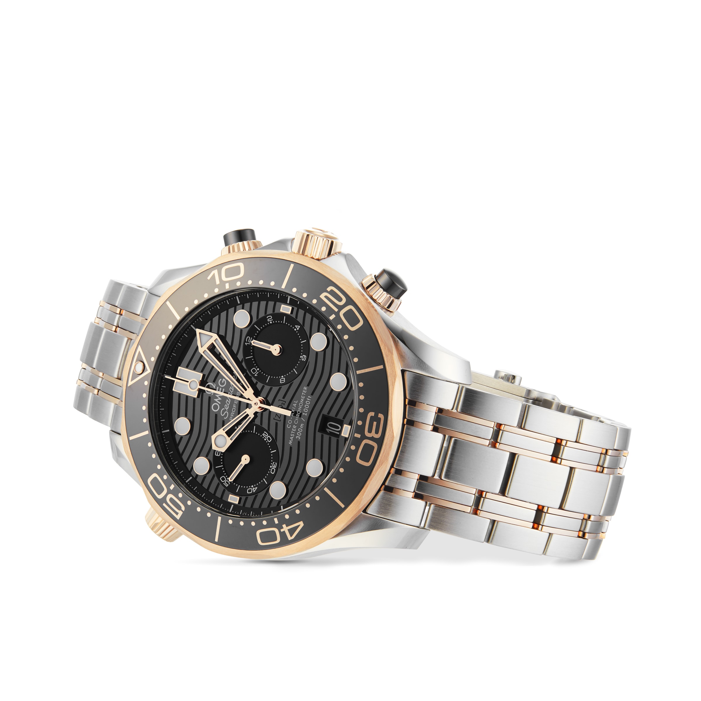 Omega Seamaster O21020445101001 Stainless Steel & 18ct Yellow Gold Automatic Black