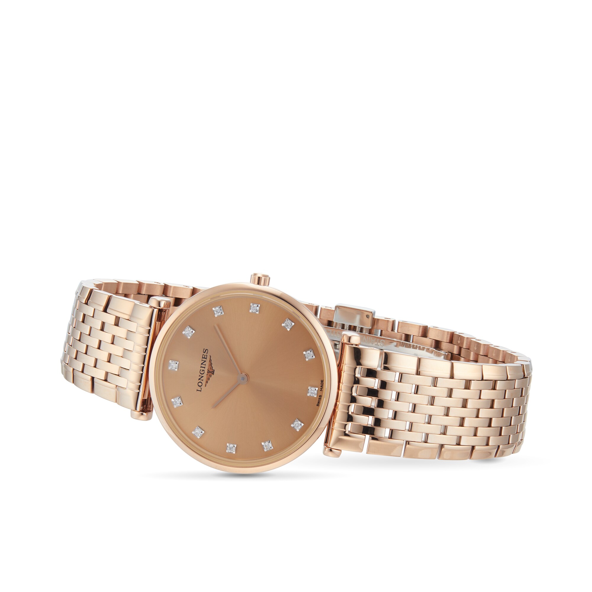 Longines La Grande Classique L45121908 Stainless Steel & PVD Rose Gold Quartz Gold