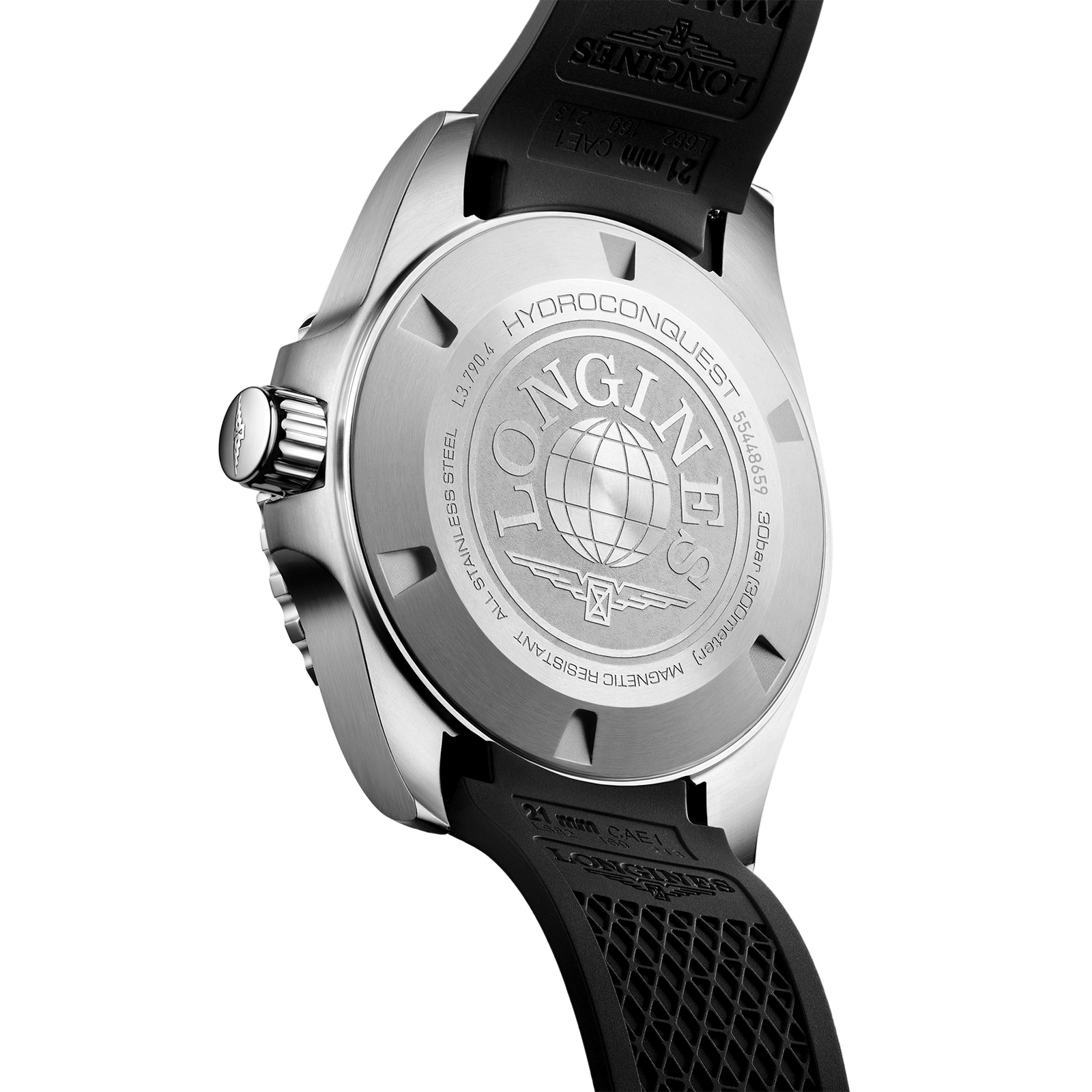 Longines HydroConquest L37904569 Stainless Steel and Ceramic Automatic Black
