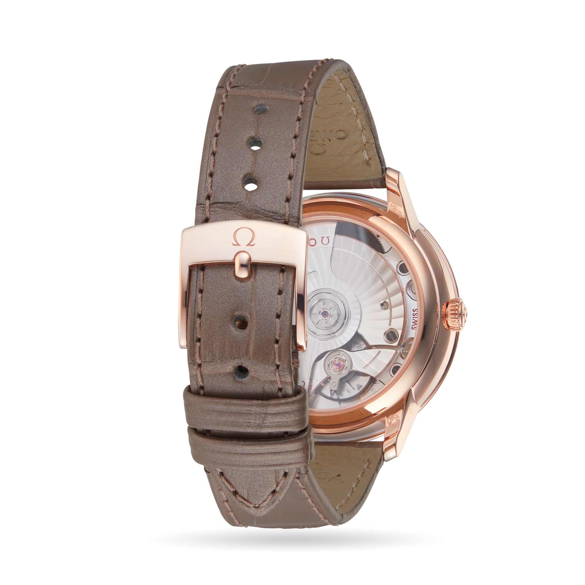 Omega De Ville Prestige O43453342055001 18ct Rose Gold Automatic Mother of Pearl