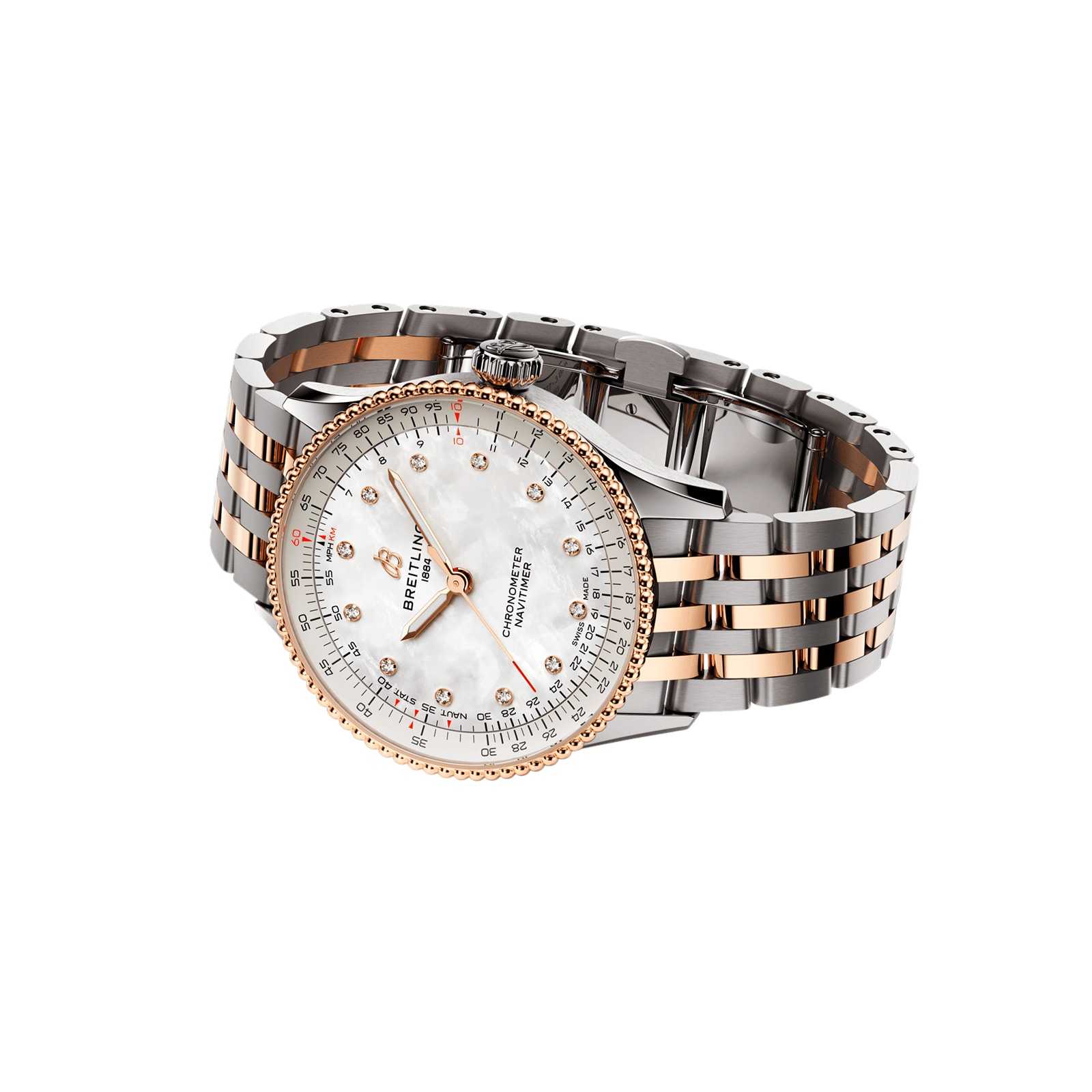Breitling Navitimer U17327211A1U1 Stainless Steel & 18ct Rose Gold Automatic White