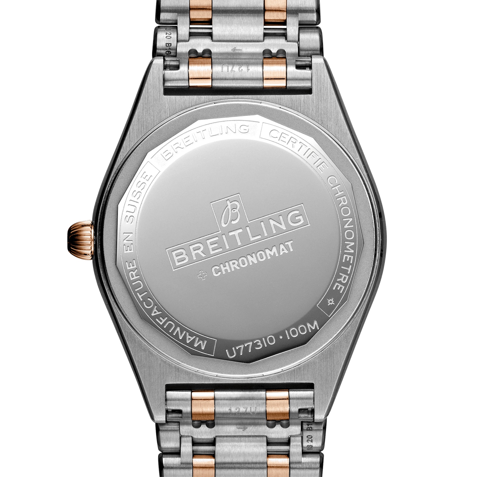 Breitling Chronomat U77310101A2U1 Stainless Steel & 18ct Rose Gold Quartz White