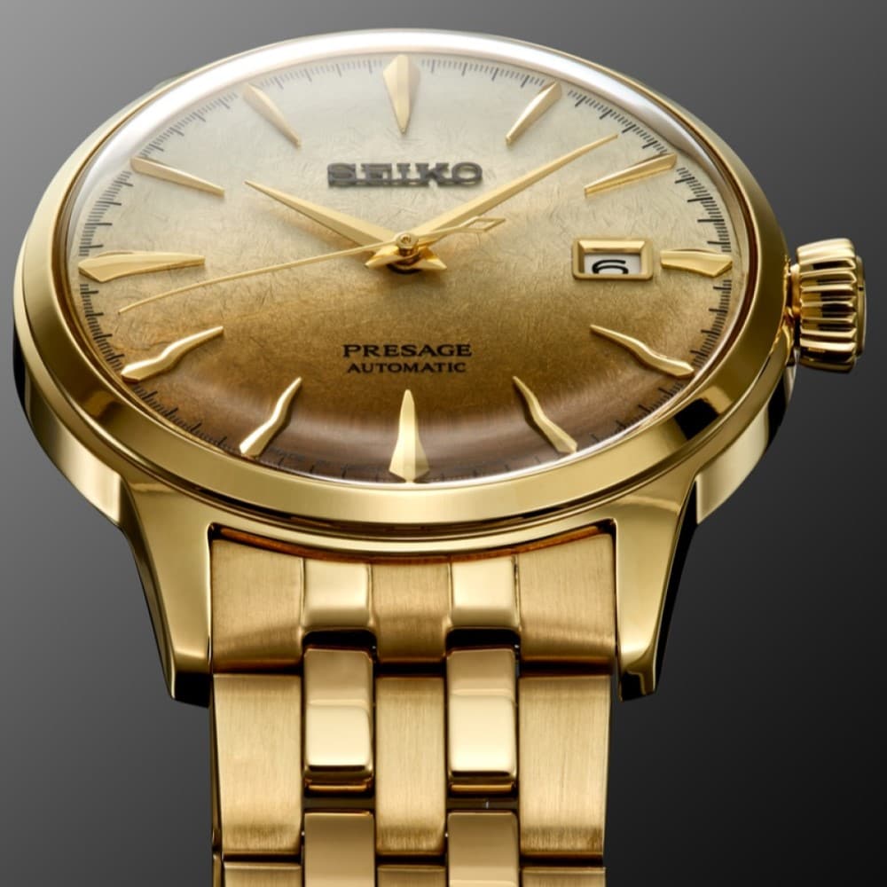 Seiko Seiko Presage SRPK46J1 Stainless Steel & PVD Yellow Gold Automatic Gold