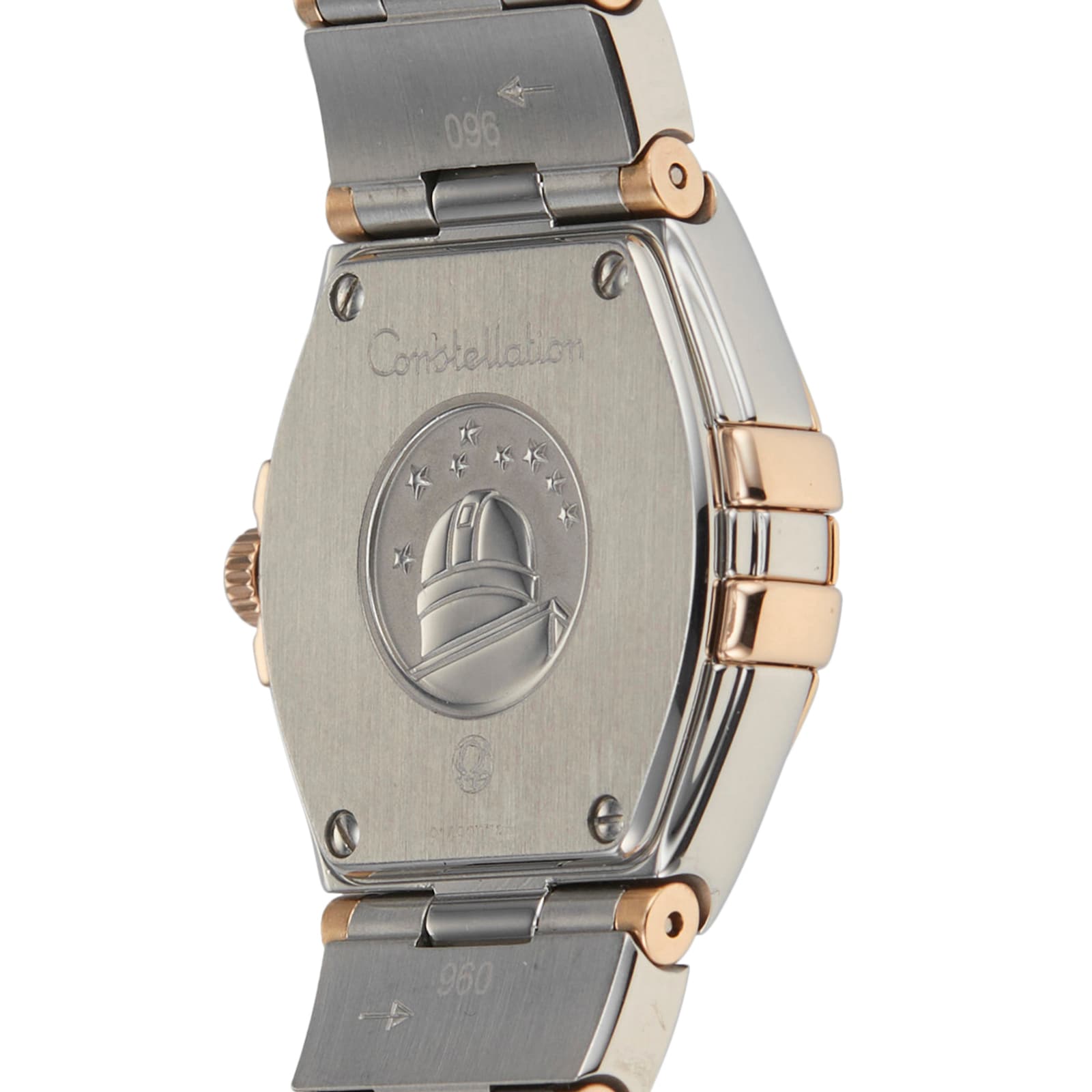 Omega Constellation 123.25.24.60.55.005 Stainless Steel and Rose Gold Quartz Mother of Pearl