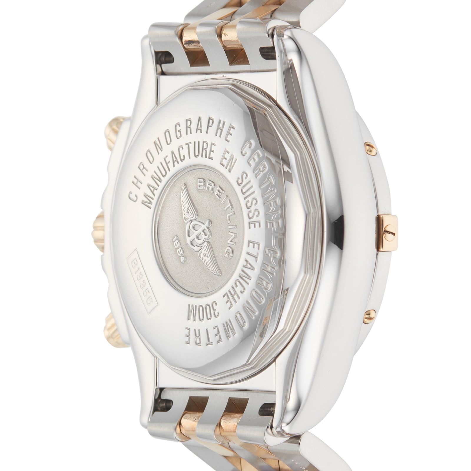 Breitling Chronomat B13356 Stainless Steel and Yellow Gold Automatic Black