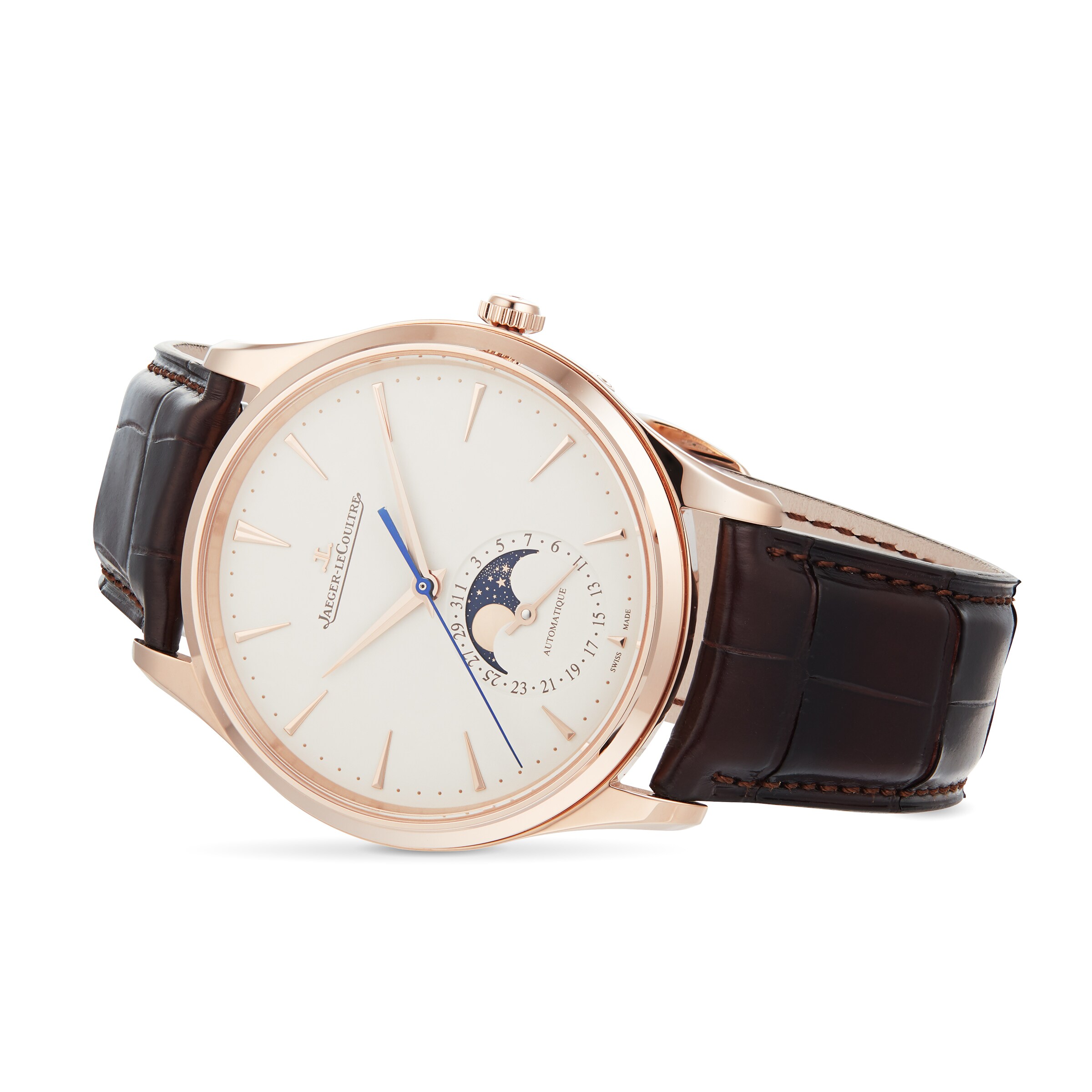Jaeger-LeCoultre Master Ultra Thin Q1362510 18ct Rose Gold Automatic Beige