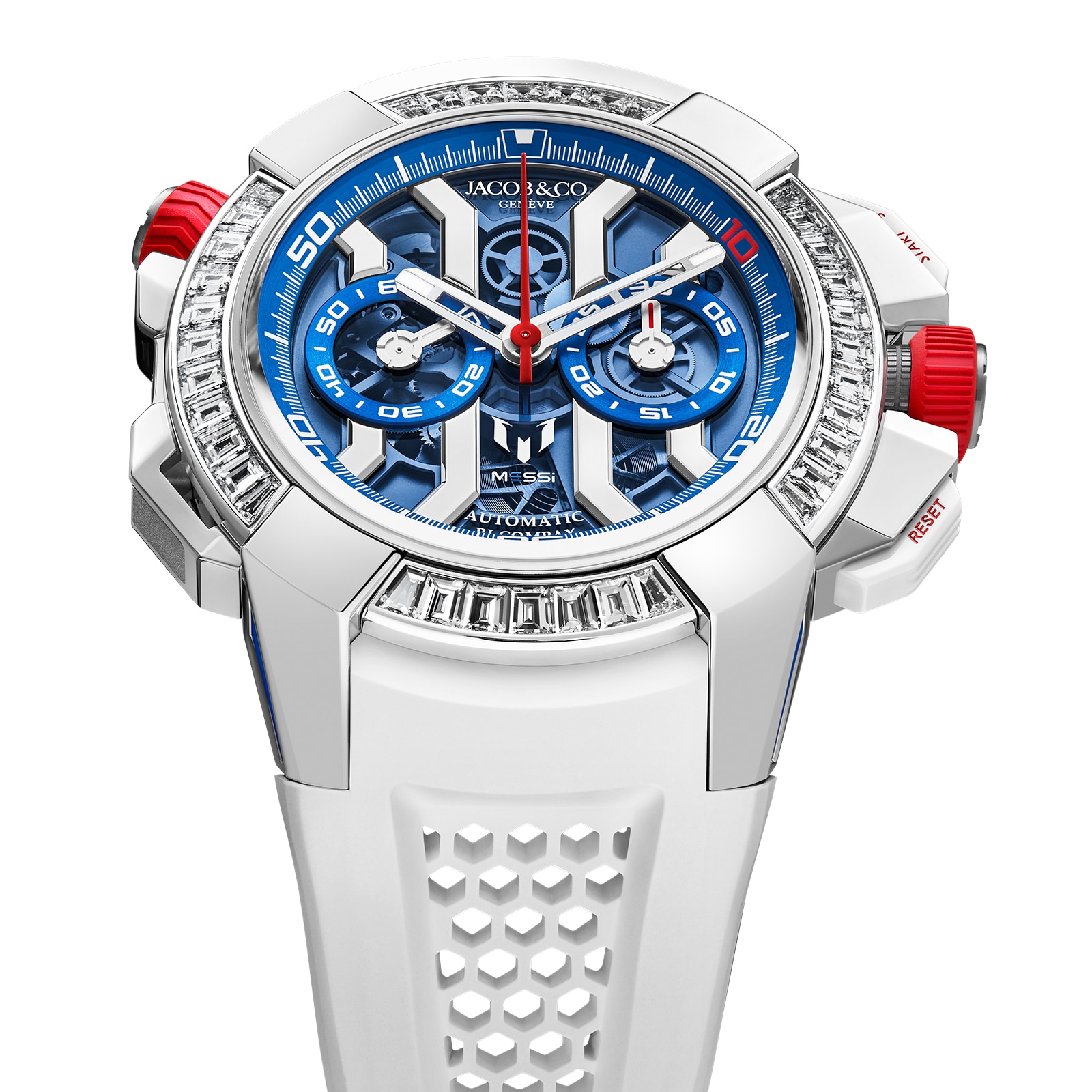Jacob & Co Jacob & Co Gents Collection EC423.32.OE.LL.JHB4S Titanium & 18ct Rose Gold Automatic Blue