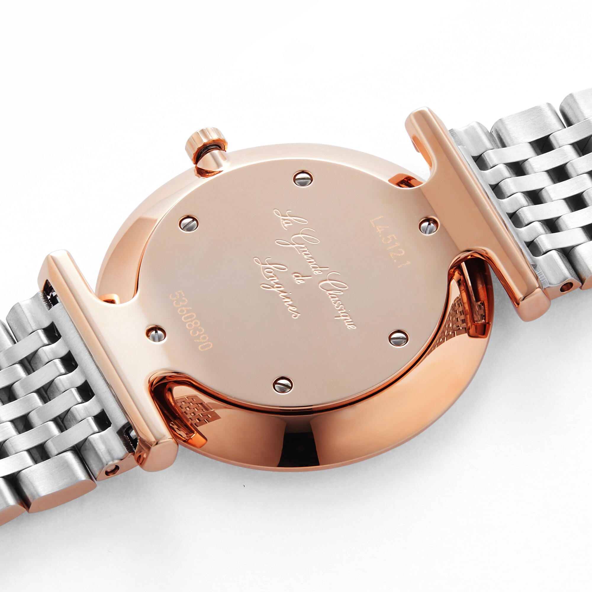 Longines La Grande Classique L45121917 Stainless Steel & PVD Rose Gold Quartz White