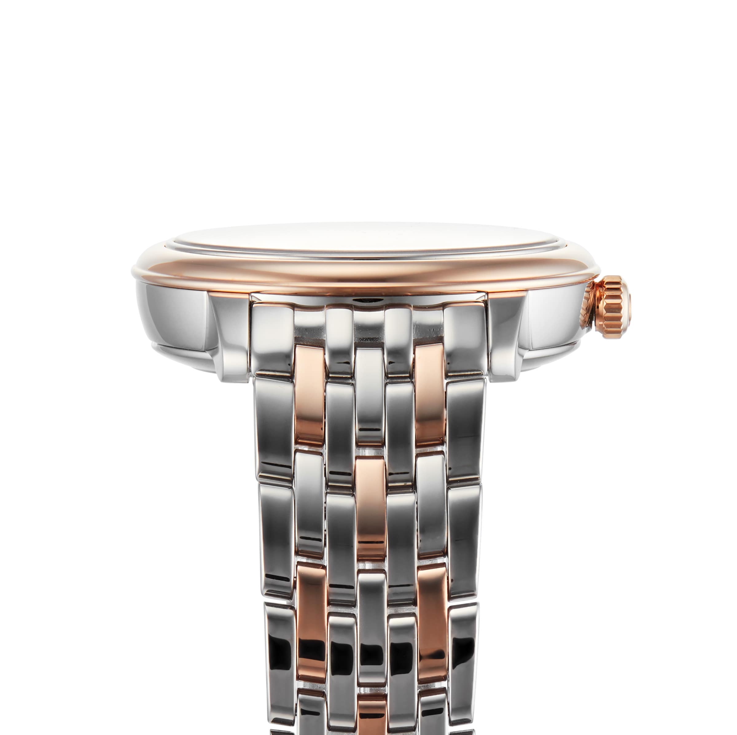 Omega De Ville O42420332052002 Stainless Steel & 18ct Rose Gold Automatic Mother of Pearl