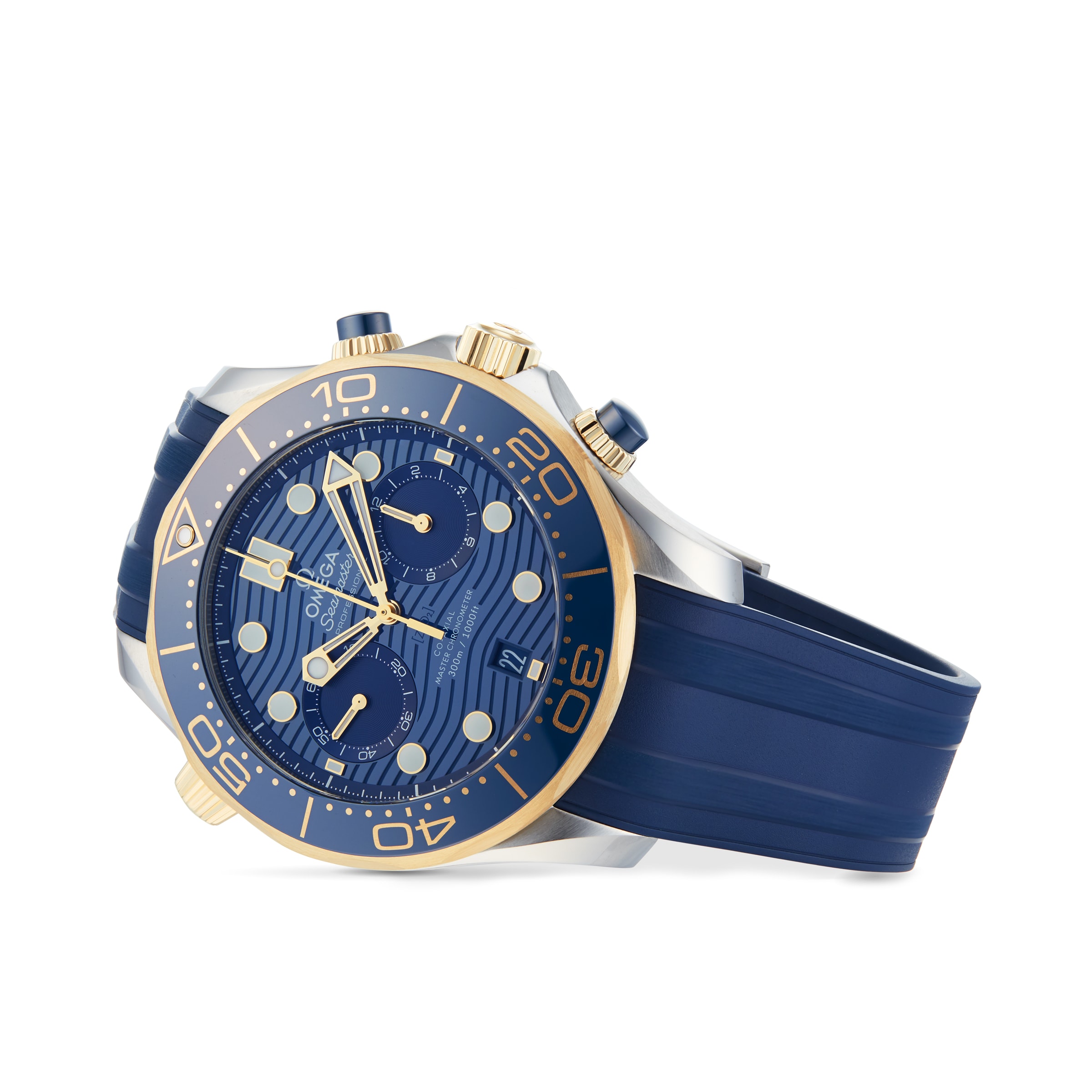 Omega Seamaster O21022445103001 Stainless Steel & 18ct Yellow Gold Automatic Blue