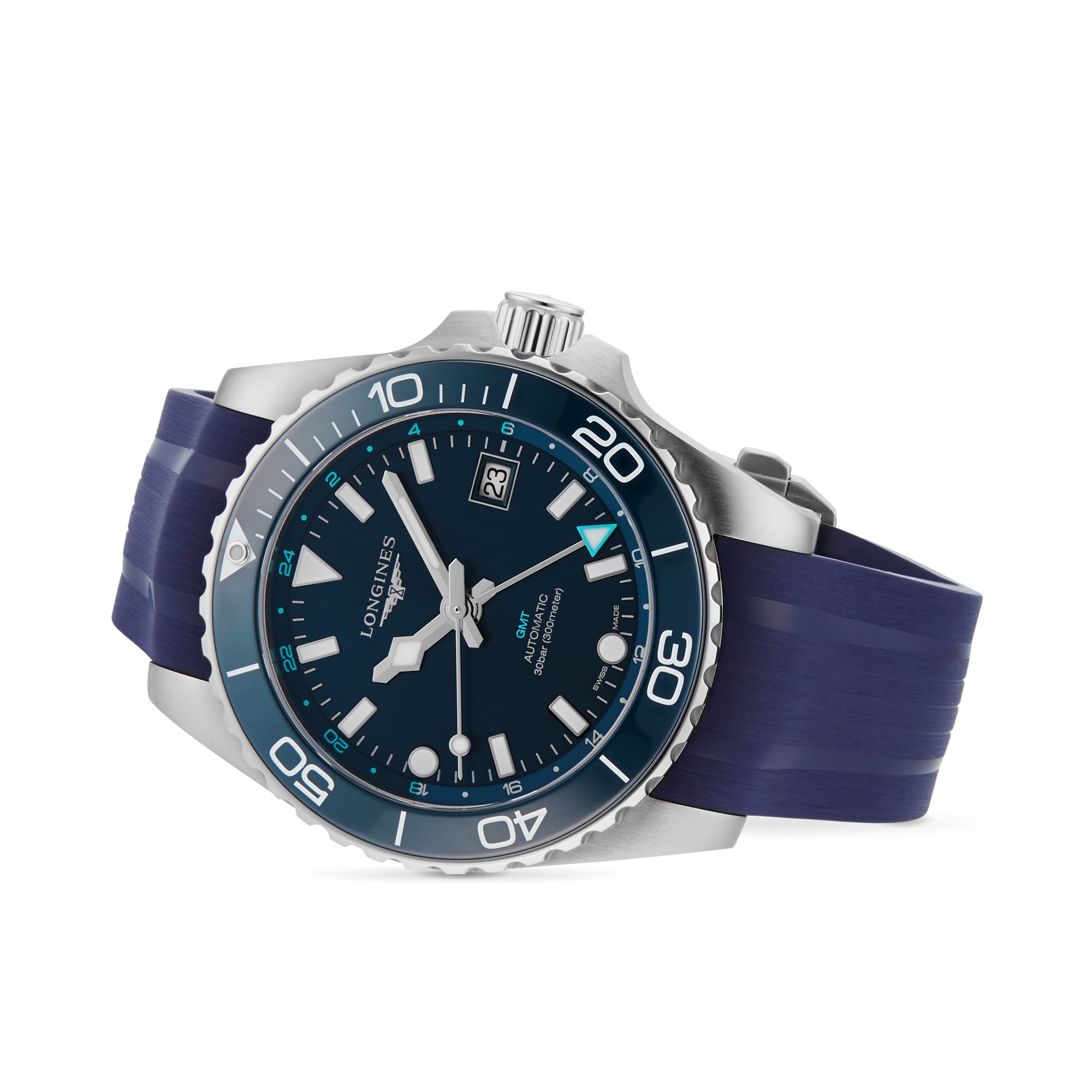 Longines HydroConquest L37904969 Stainless Steel and Ceramic Automatic Blue