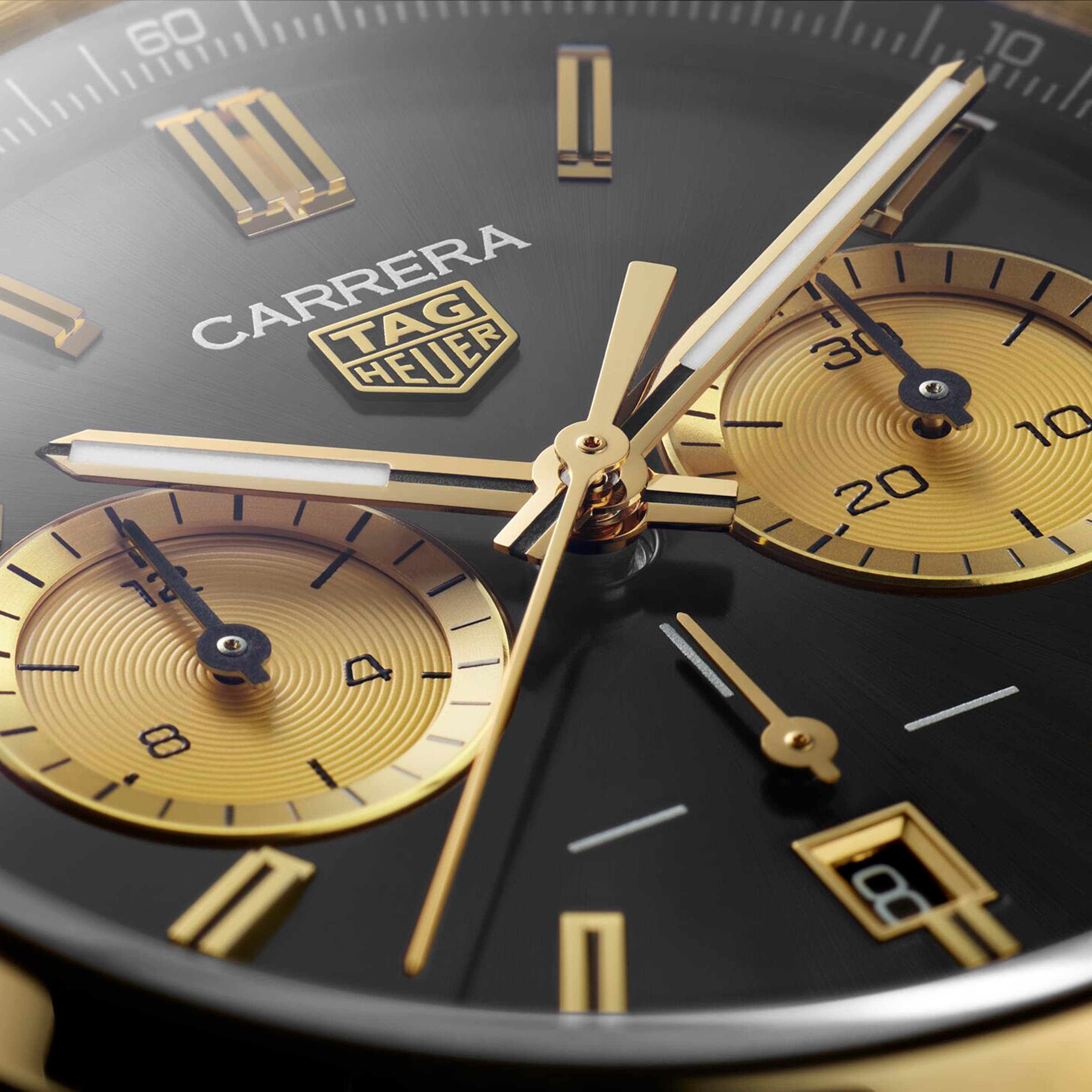 TAG Heuer Carrera CBN2044.FC8313 Stainless Steel & PVD Yellow Gold Automatic Black