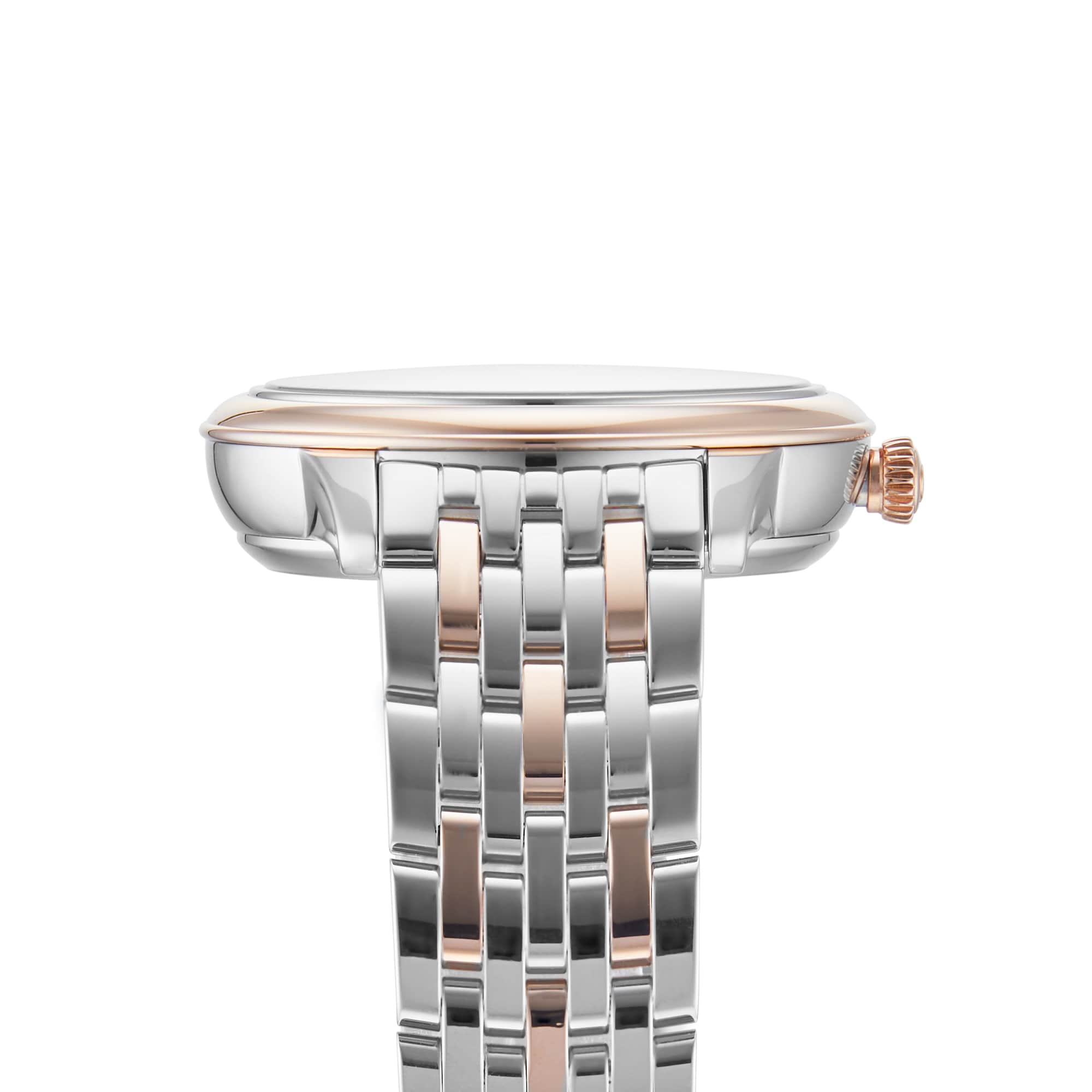 Omega De Ville Prestige O43420342002003 Stainless Steel & 18ct Rose Gold Automatic Pink