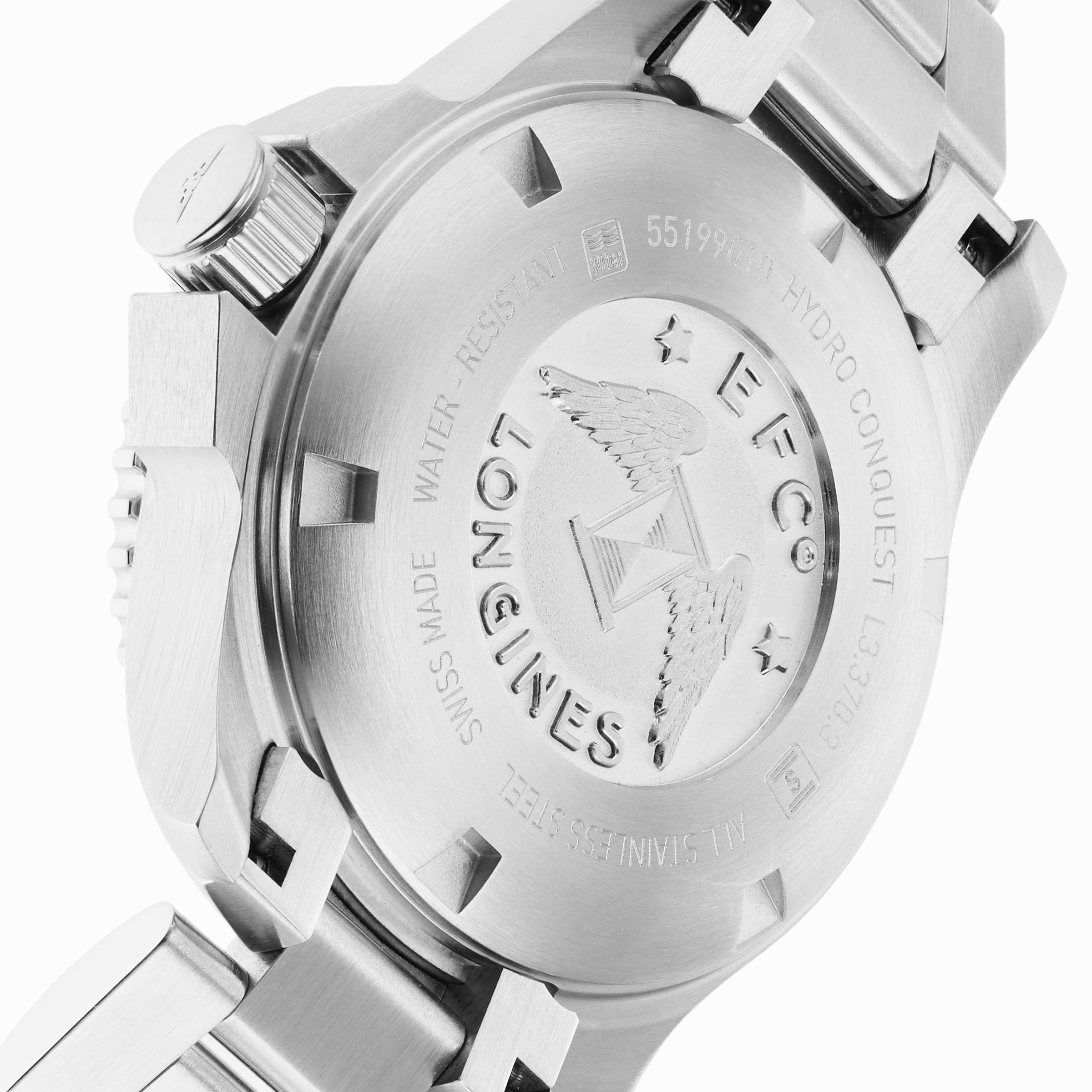 Longines HydroConquest L33704876 Stainless Steel and Ceramic Quartz Mother Of Pearl